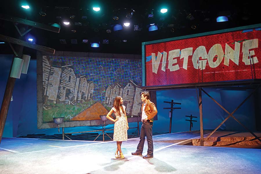 PHOTO CREDIT: ​Maureen Sebastian and Raymond Lee in South Coast Repertory's 2015 world premiere of Vietgone by Qui Nguyen. Photo by Ben Horak/SCR.